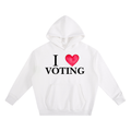 White "I Love Voting" Hoodie