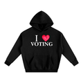 Black "I Love Voting" Hoodie